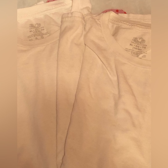 (UNISEX YOUTH/KIDS) White T Shirt Bundle (3) - Picture 4 of 5